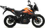 Terminale Di Scarico Con Omologazione Suono Indy-Race Alluminio Nero Carbonio - Arrow Special Parts Compatibile Con Ktm 390 Adventure (2020-2023)