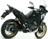 Terminale Di Scarico Con Omologazione Suono Maxi Race-Tech Alluminio Nero Acciaio - Arrow Special Parts Compatibile Con Honda Crf 1100 L Africa Twin Adventure Sports (2020-2023)