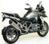 Terminale Di Scarico Con Omologazione Suono Maxi Race-Tech Titanio Carbonio - Arrow Special Parts Compatibile Con Bmw R 1200 Gs Adventure (2013-2018)