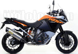 Terminale Di Scarico Con Omologazione Suono Maxi Race-Tech Titanio Carbonio - Arrow Special Parts Compatibile Con Ktm 1290 Super Adventure (2017-2020)