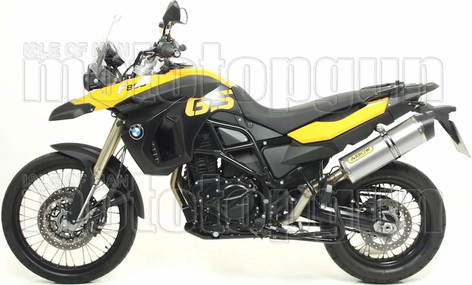 Impianto Di Scarico Completo Non Catalizzato E Con Omologazione Suono Maxi Race-Tech Alluminio Carbonio - Arrow Special Parts Compatibile Con Bmw F 800 Gs (2008-2016)