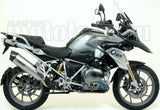 Terminale Di Scarico Con Omologazione Suono Maxi Race-Tech Alluminio Carbonio - Arrow Special Parts Compatibile Con Bmw R 1200 Gs Adventure (2013-2018)