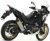 Impianto Di Scarico Completo Non Catalizzato E Con Omologazione Suono Maxi Race-Tech Alluminio Carbonio - Arrow Special Parts Compatibile Con Honda Crf 1100 L Africa Twin (2020-2023)