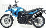 Terminale Di Scarico Con Omologazione Suono Maxi Race-Tech Alluminio Nero Carbonio - Arrow Special Parts Compatibile Con Bmw F 800 Gs Adventure (2017-2018)