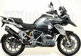 Terminale Di Scarico Con Omologazione Suono Maxi Race-Tech Alluminio Nero Carbonio - Arrow Special Parts Compatibile Con Bmw R 1250 Gs (2019-2024)