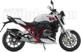Terminale Di Scarico Con Omologazione Suono Maxi Race-Tech Alluminio Nero Carbonio - Arrow Special Parts Compatibile Con Bmw R 1200 Rs (2015-2016)