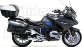 Terminale Di Scarico Con Omologazione Suono Maxi Race-Tech Alluminio Nero Carbonio - Arrow Special Parts Compatibile Con Bmw R 1200 Rt (2014-2016)