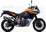 Terminale Di Scarico Con Omologazione Suono Maxi Race-Tech Alluminio Nero Carbonio - Arrow Special Parts Compatibile Con Ktm 1290 Super Adventure (2015-2016)