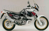 Terminale Di Scarico Con Omologazione Suono Paris Dacar Inox Acciaio - Arrow Special Parts Compatibile Con Honda Xrv 750 Africa Twin (1993-1995)