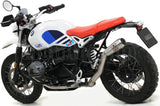 Terminale Di Scarico Con Omologazione Suono Pro-Race Nichrom Acciaio - Arrow Special Parts Compatibile Con Bmw R Nine T 1200 Urban Gs (2017-2020)