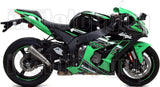 Terminale Di Scarico Non Catalizzato E Con Omologazione Suono Pro-Race Titanio Titanio - Arrow Special Parts Compatibile Con Kawasaki Zx-10R (2016-2019)