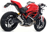 Catalytic Exhaust Tip With Sound Certification Pro-Race Nichrom Stainless Steel - Arrow Special Parts Compatible With Ducati Monster 797 (2017-2018)