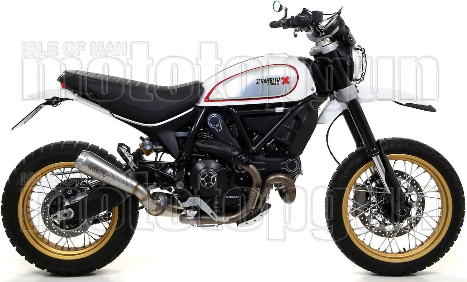 Terminale Di Scarico Catalizzato E Con Omologazione Suono Pro-Race Nichrom Acciaio - Arrow Special Parts Compatibile Con Ducati Scrambler 800 Desert Sled (2017-2020)