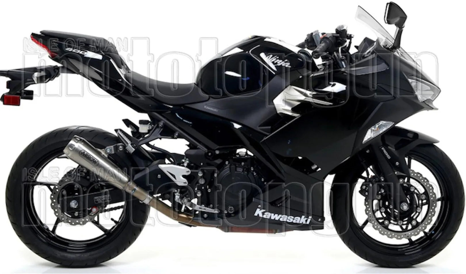 Impianto Di Scarico Completo Non Catalizzato E Con Omologazione Suono Pro-Race Nichrom Acciaio - Arrow Special Parts Compatibile Con Kawasaki Z 400 (2019-2020)