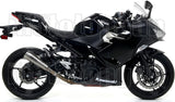 Terminale Di Scarico Con Omologazione Suono Pro-Race Nichrom Acciaio - Arrow Special Parts Compatibile Con Kawasaki Ninja 400 (2018-2021)