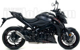 Terminale Di Scarico Con Omologazione Suono Pro-Race Nichrom Acciaio - Arrow Special Parts Compatibile Con Suzuki Katana 1000 (2019-2020)