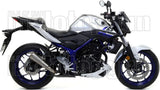 Terminale Di Scarico Con Omologazione Suono Pro-Race Nichrom Acciaio - Arrow Special Parts Compatibile Con Yamaha Mt-03 (2018-2019)