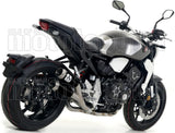 Impianto Di Scarico Completo Non Catalizzato E Con Omologazione Suono Pro-Race Nichrom Nero Acciaio - Arrow Special Parts Compatibile Con Honda Cb 1000 R (2018-2024)