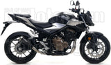 Terminale Di Scarico Con Omologazione Suono Pro-Race Nichrom Nero Acciaio - Arrow Special Parts Compatibile Con Honda Cb 500 F (2019-2020)