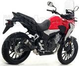 Terminale Di Scarico Con Omologazione Suono Pro-Race Nichrom Nero Acciaio - Arrow Special Parts Compatibile Con Honda Cb 500 X (2019-2020)