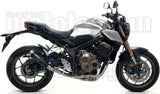 Terminale Di Scarico Senza Omologazione Suono Pro-Race Nichrom Nero Acciaio - Arrow Special Parts Compatibile Con Honda Cb 650 R (2019-2023)