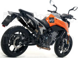 Terminale Di Scarico Non Catalizzato E Con Omologazione Suono Pro-Race Nichrom Nero Acciaio - Arrow Special Parts Compatibile Con Ktm 890 Duke R (2020-2023)