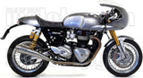 Complete Non-Catalytic Exhaust System With Sound Certification Pro-Racing Nichrom Stainless Steel - Arrow Special Parts Compatible With Triumph Thruxton 1200 R (2017-2020)