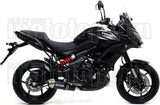 Impianto Di Scarico Completo Catalizzato E Con Omologazione Suono Race-Tech Alluminio Nero Acciaio - Arrow Special Parts Compatibile Con Kawasaki Versys 650 (2017-2022)