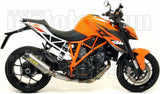 Terminale Di Scarico Non Catalizzato E Con Omologazione Suono Race-Tech Titanio Carbonio - Arrow Special Parts Compatibile Con Ktm 1290 Superduke Gt (2017-2024)