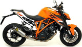 Terminale Di Scarico Catalizzato E Con Omologazione Suono Race-Tech Titanio Carbonio - Arrow Special Parts Compatibile Con Ktm 1290 Superduke R (2014-2016)