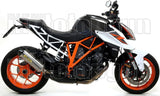 Terminale Di Scarico Con Omologazione Suono Race-Tech Titanio Carbonio - Arrow Special Parts Compatibile Con Ktm 1290 Superduke Gt (2017-2021)