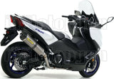 Terminale Di Scarico Con Omologazione Suono Race-Tech Titanio Carbonio - Arrow Special Parts Compatibile Con Yamaha Xp 560 T-Max (2020-2024)