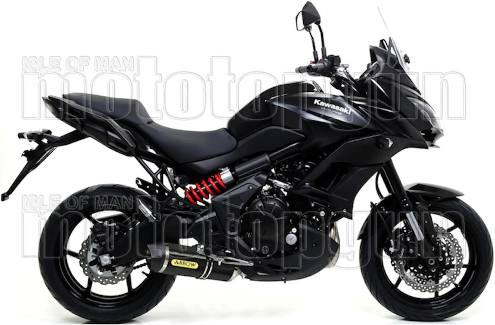 Impianto Di Scarico Completo Catalizzato E Con Omologazione Suono Race-Tech Carbonio Carbonio - Arrow Special Parts Compatibile Con Kawasaki Versys 650 (2017-2022)