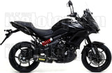 Impianto Di Scarico Completo Non Catalizzato E Con Omologazione Suono Race-Tech Carbonio Carbonio - Arrow Special Parts Compatibile Con Kawasaki Versys 650 (2017-2022)