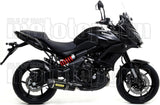 Complete Catalytic Exhaust System With Sound Certification Race-Tech Carbon Carbon - Arrow Special Parts Compatible With Kawasaki Versys 650 (2017-2022)