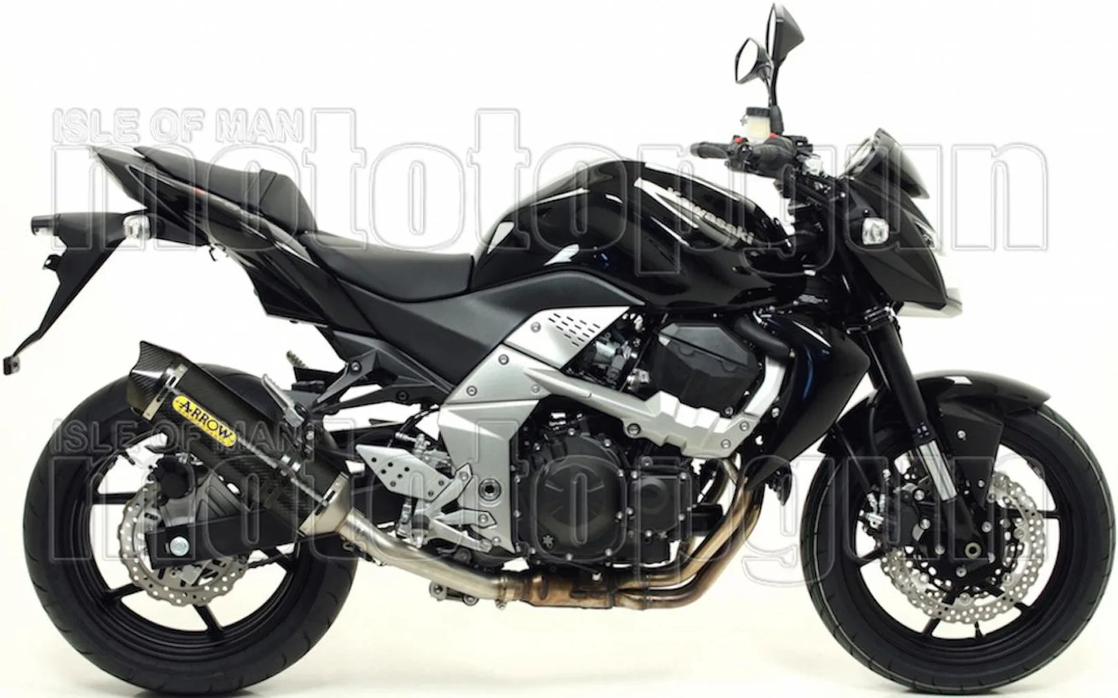 Terminale Di Scarico Con Omologazione Suono Race-Tech Carbonio Carbonio - Arrow Special Parts Compatibile Con Kawasaki Z 750 R (2011-2014)