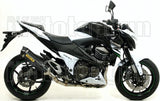 Terminale Di Scarico Con Omologazione Suono Race-Tech Carbonio Carbonio - Arrow Special Parts Compatibile Con Kawasaki Z 800 E (2013-2016)