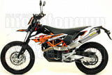 Terminale Di Scarico Catalizzato E Con Omologazione Suono Race-Tech Alluminio Carbonio - Arrow Special Parts Compatibile Con Ktm 690 Motard (2009-2016)