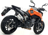 Impianto Di Scarico Completo Non Catalizzato E Con Omologazione Suono Race-Tech Alluminio Carbonio - Arrow Special Parts Compatibile Con Ktm 890 Duke R (2020-2023)