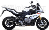 Terminale Di Scarico Con Omologazione Suono Race-Tech Alluminio Nero Carbonio - Arrow Special Parts Compatibile Con Bmw S 1000 Xr (2015-2019)