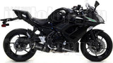 Impianto Di Scarico Completo Non Catalizzato E Con Omologazione Suono Race-Tech Alluminio Nero Carbonio - Arrow Special Parts Compatibile Con Kawasaki Ninja 650 (2017-2020)