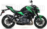 Impianto Di Scarico Completo Non Catalizzato E Con Omologazione Suono Race-Tech Alluminio Nero Carbonio - Arrow Special Parts Compatibile Con Kawasaki Z 900 (2017-2019)