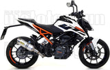 Terminale Di Scarico Non Catalizzato E Con Omologazione Suono Thunder Alluminio Acciaio - Arrow Special Parts Compatibile Con Ktm 390 Duke (2017-2020)