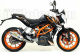 Terminale Di Scarico Catalizzato E Con Omologazione Suono Thunder Alluminio Acciaio - Arrow Special Parts Compatibile Con Ktm 390 Duke (2013-2016)