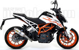 Terminale Di Scarico Con Omologazione Suono Thunder Alluminio Acciaio - Arrow Special Parts Compatibile Con Ktm Rc 390 (2017-2020)