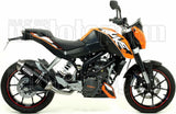 Terminale Di Scarico Non Catalizzato E Con Omologazione Suono Thunder Alluminio Nero Acciaio - Arrow Special Parts Compatibile Con Ktm 200 Duke (2011-2014)