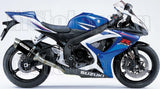 Terminale Di Scarico Con Omologazione Suono Thunder Alluminio Nero Acciaio - Arrow Special Parts Compatibile Con Suzuki Gsx-R 750 Ie (2006-2007)