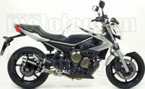 Impianto Di Scarico Completo Non Catalizzato E Con Omologazione Suono Thunder Alluminio Nero Acciaio - Arrow Special Parts Compatibile Con Yamaha Xj6 Diversion (2009-2015)