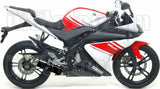 Terminale Di Scarico Con Omologazione Suono Thunder Alluminio Nero Acciaio - Arrow Special Parts Compatibile Con Yamaha Yzf-R 125 (2014-2016)