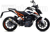 Terminale Di Scarico Con Omologazione Suono Thunder Titanio Carbonio - Arrow Special Parts Compatibile Con Ktm 125 Duke (2017-2020)